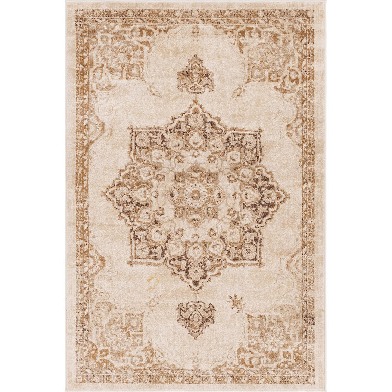Tapis traditionnel Ulla couleur chameau, Rectangle 4 pi x 6 pi