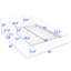 Lit plateforme en velours avec bureau Wakeeny-1317186486-1317186487