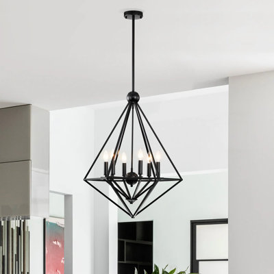 Renoir 6 - Light Geometric Chandelier