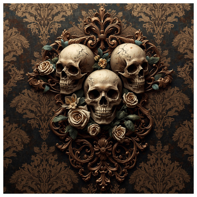 Tapis de bain Skulls, L 34 po x L 21 po