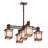 Egremt 5 - Light Dimmable Square / Rectangle Chandelier