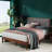 Zinus Raymond 38" Solid Wood Platform Bed Frame with Adjustable Upholstered Headboard-75287620