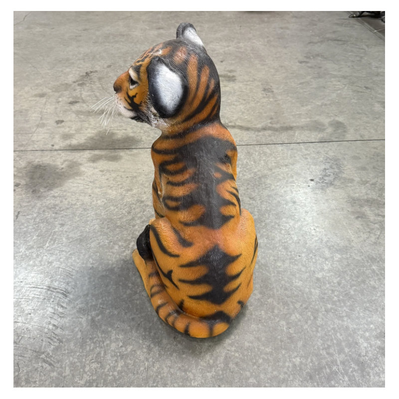 Statue de tigre du Bengale assis