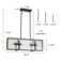 4-light Rectangular Kitchen Island Chandelier