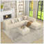 Canapé d'angle Canapé modulaire compressé Canapé en velours côtelé de style minimaliste moderne-118043465