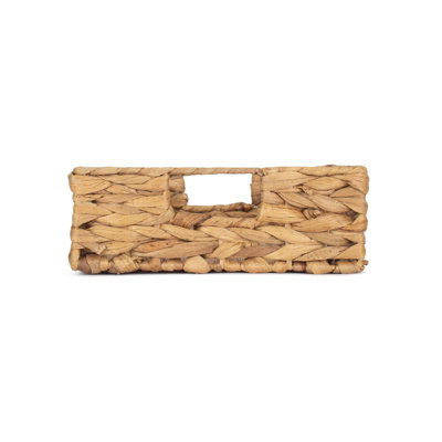 Water Hyacinth Shallow Rectangular Storage Basket