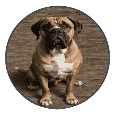 Washable Neapolitan Mastiff Dogs Area Rug