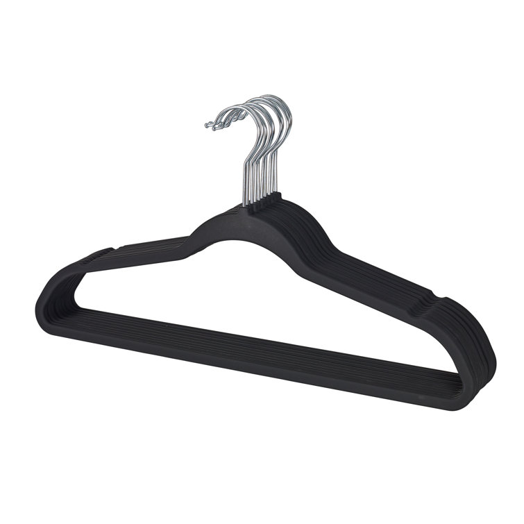 Non Slip Rubber Grip Plastic Clothing Hangers, 50 Pack - AliExpress