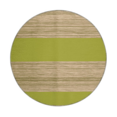 HorizontalStripes Brown Indoor and Outdoor Area Rug