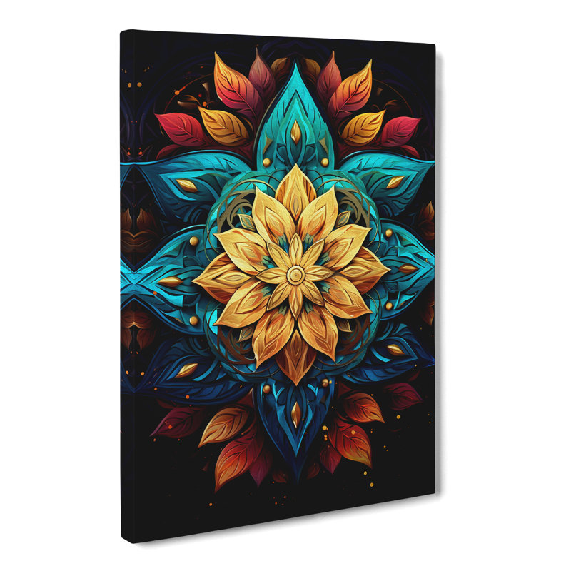 Mandala Digital Art - Wrapped Canvas, 50cm H x 35cm W x 3cm D