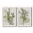 Toile avec cadre blanc