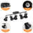 28'' 5 -Light Swing Arm Track Track Kit with Dimmable and Adjustable Head