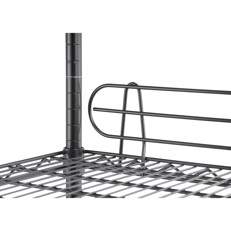 48" W x 18" D 6 Tier Wire Shelving with Backstands and Wheels