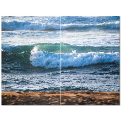 Murale en céramique satinée Waves Photo 6 po x 6 po