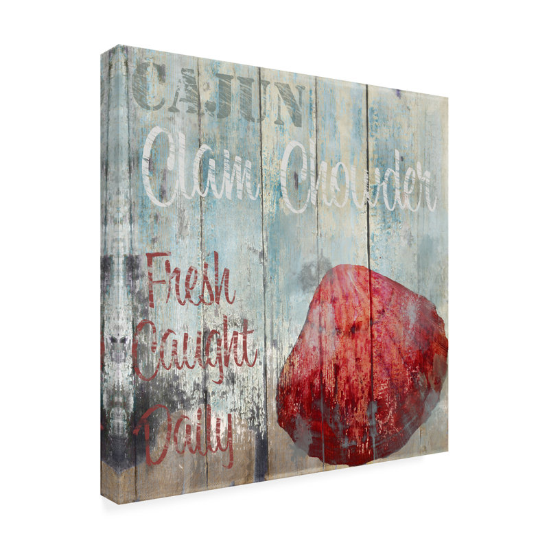 Sasha New Orleans Seafood Iv Canvas Art, 14" H x 14" W