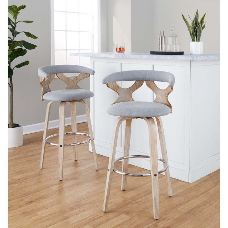 Tabouret de bar et de comptoir Betuel, Gris clair, Tabouret de bar (siège d'une hauteur de 29,25 po)