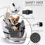 Small and Medium Dog Car Seat – Elevated Seat with Seat Belt, Non-Slip Base, and Travel Storage Bag