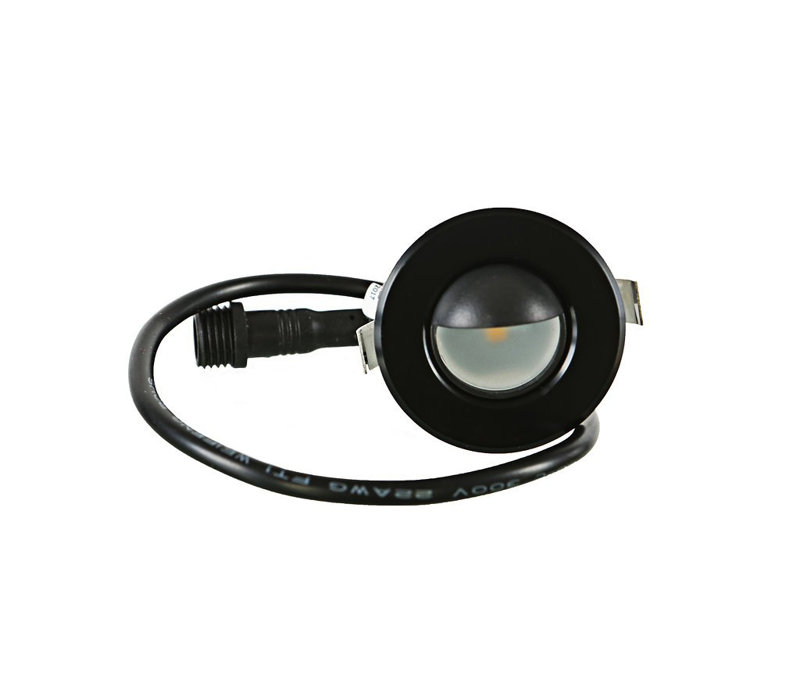 Luminaire d'extérieur encastré, Noir