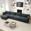 Canapé modulaire en forme de L, canapé avec 1 repose-pieds mobile, chenille-832921315-832921316-832921312