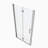 1 3/8" Adjustment,Universal Pivot Shower Door, With 1/4" Tempered Glass Finish-114613443