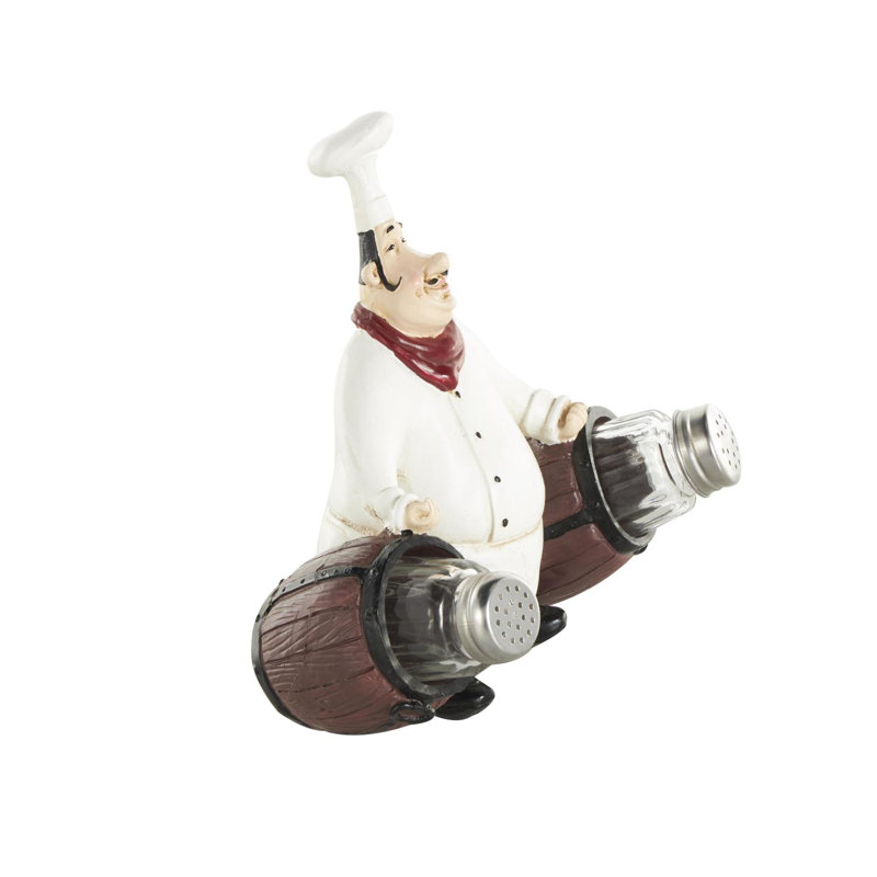 Support à salière et poivrière Figurine Chef