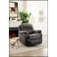 Fauteuil inclinable contemporain avec similicuir respirant, fauteuil berçant oscillant pour un confort et un style ultimes