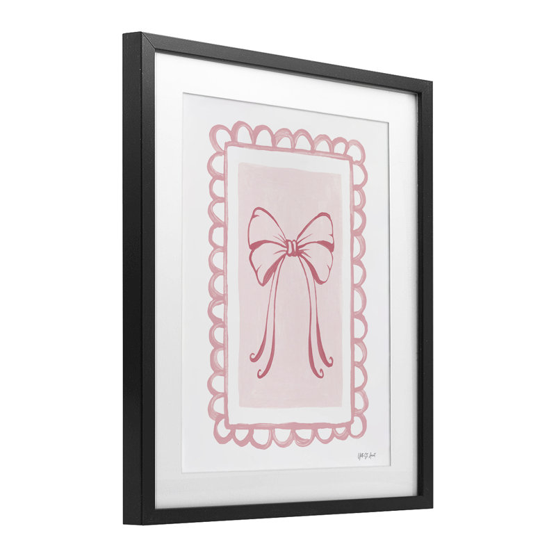 «Coquette Keepsake Ribbon», reproduction encadrée sous verre, design par Yvette St. Amant, H 16 po x l 13 po