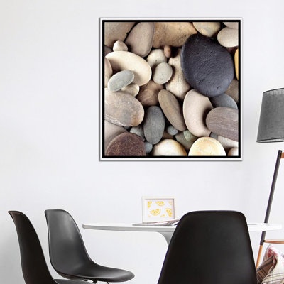 Galets bruns par PhotoINC Studio - Giclèe sur toile tendue avec châssis