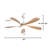 52 Inch Modern Ceiling Fan With 3 Color Dimmable Led Light 5 ABS Blades Remote Control Reversible DC Motor-2088275324-2088275323