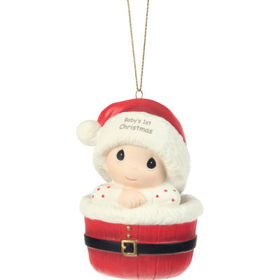 Premier ornement de Noël pour bébé Precious Moments 3,35 po