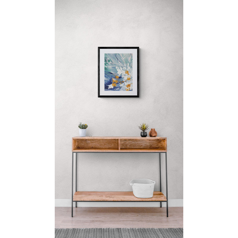Viridescent Sakura Print by Novi Lim, Black Framed Paper, 30" H x 24" W