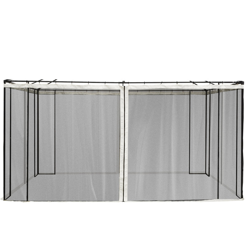 Moustiquaire de rechange pour tonnelle 3 m x 4 m, couleur crème, , Superbe toile de protection extérieure couleur crème, 3 m x 4 m, Enchanteresse