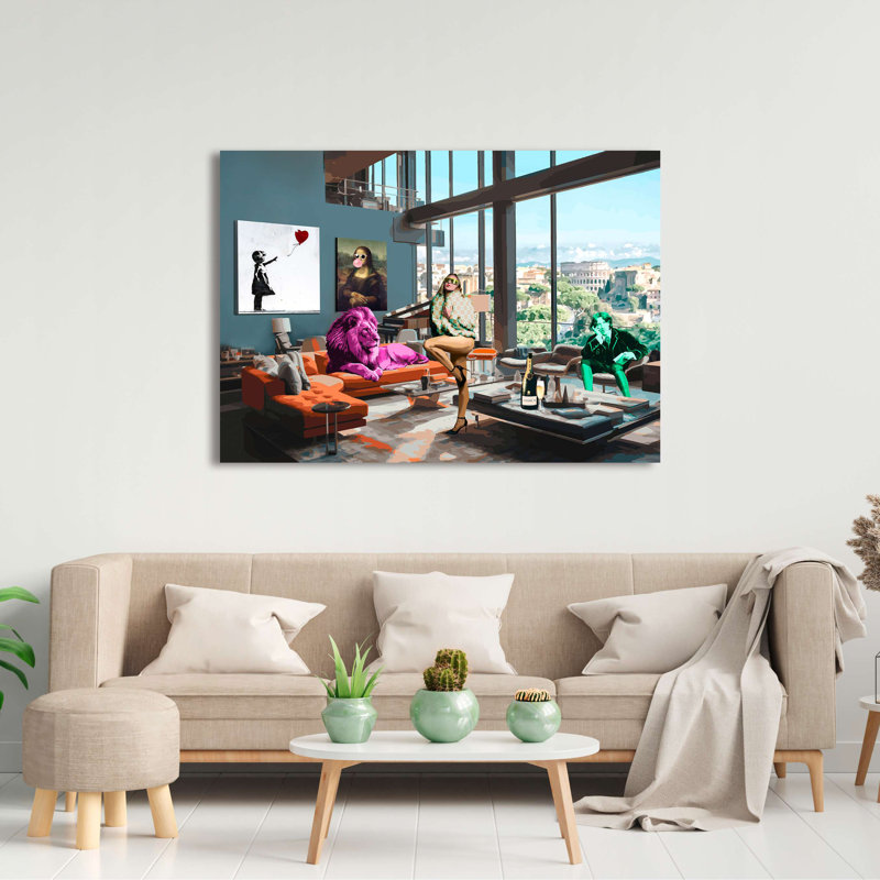 Wrapped Canvas Print: Gerard Madau, Surrealofts: Rome, 70cm H x 100cm W