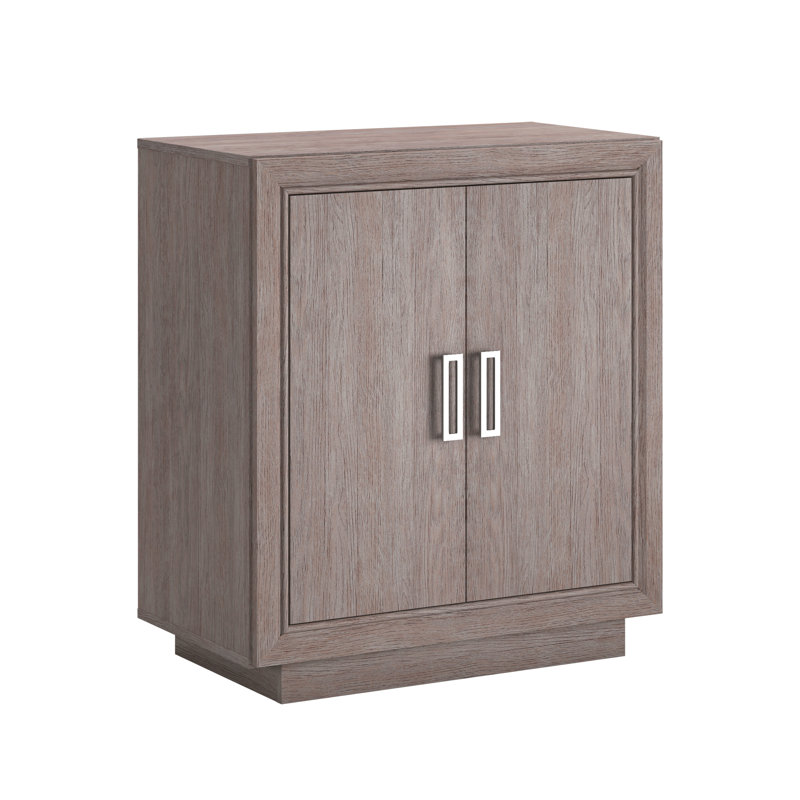 Storage Cabinet With Functional Design, Medium Gray Finish