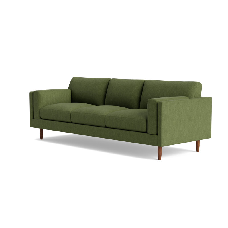 Skinny Fat Sofa (95"), Performance Weave - Basil