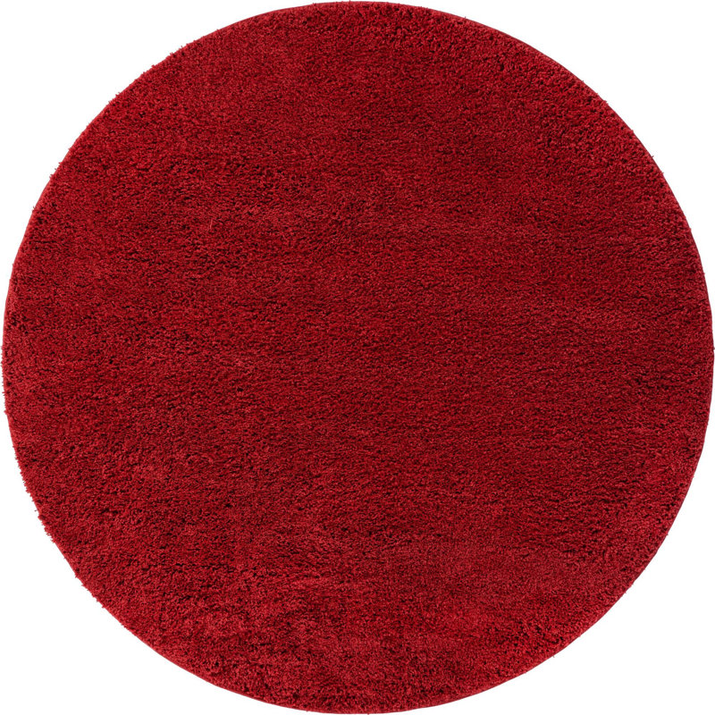 Tapis rouge cerise Berwaldt, Rond 10 pi 2 po
