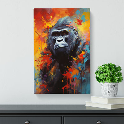Gorilla Symbolism - Wrapped Canvas