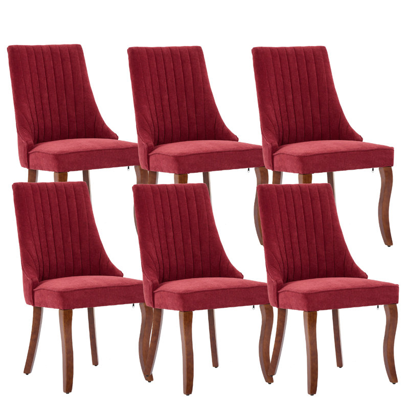19.5'' H Upholstered Side Chair, Red