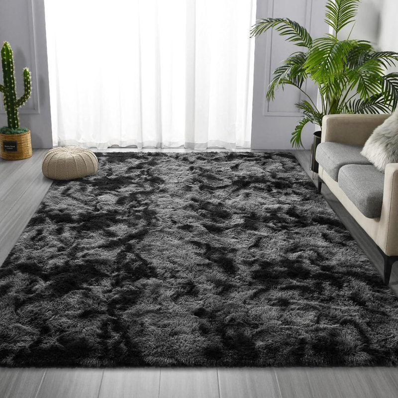Caleta Machine Tufted Polyester Rug, Rectangle 245 x 305 cm, Dark Grey