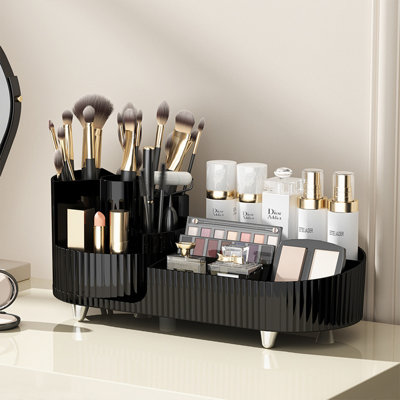 Nakayah Plastic 9 Compartment Makeup Organizer
