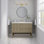 Meuble-lavabo simple 48 po avec chargeur sans fil Emmeline