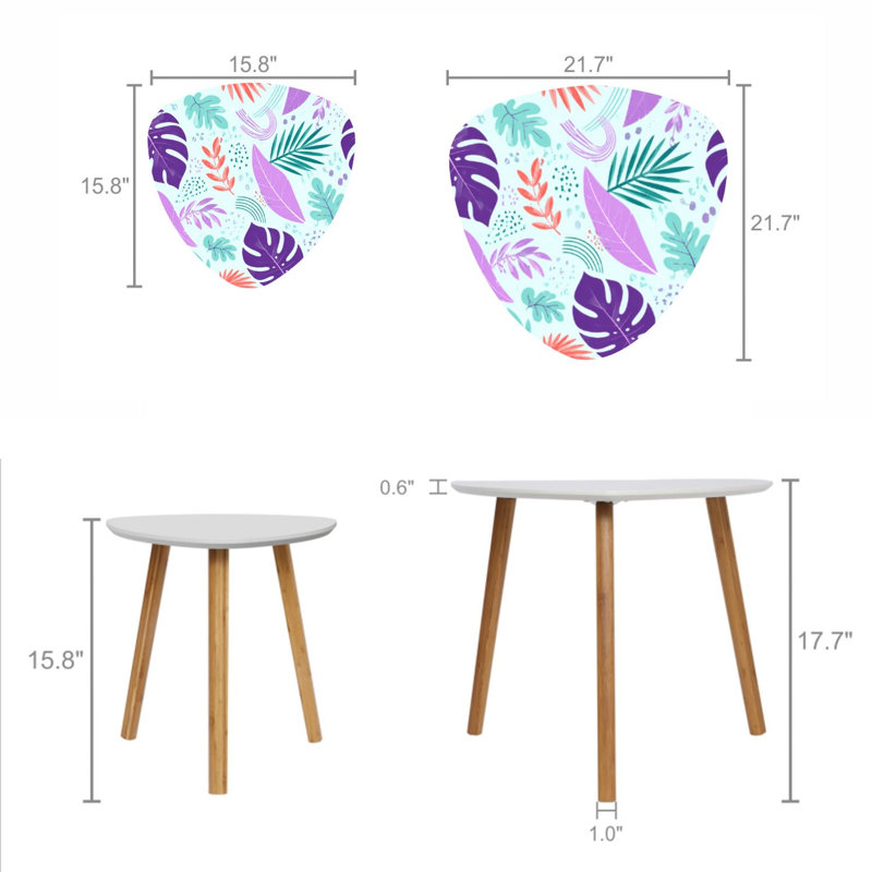 Ensemble de 2 tables basses gigognes Triangle Nesting