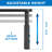 Mount-It! Height Adjustable Metal Monitor Riser 2-Pack Fits Up to 32" Screens, 44 Lbs. Capacity