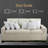 Down Feather Square Accent 100 Cotton Cover Pillow Inserts Set of 2-134381372-102345226