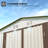 10X8 Feet White Color Outdoor Garden Shed Aluminum Alloy Frame With Hinge Door