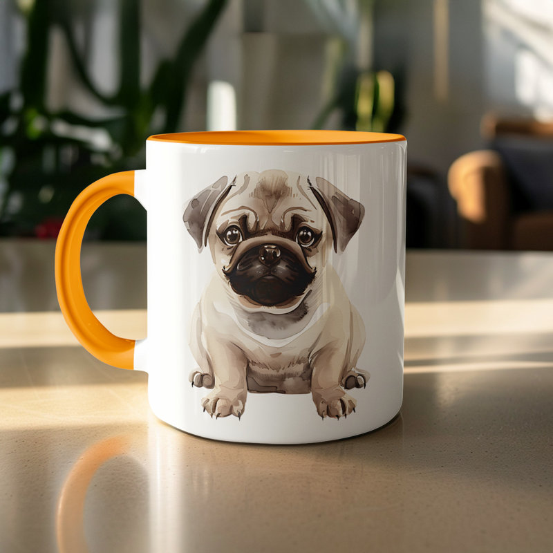 Mug, 4, Orange