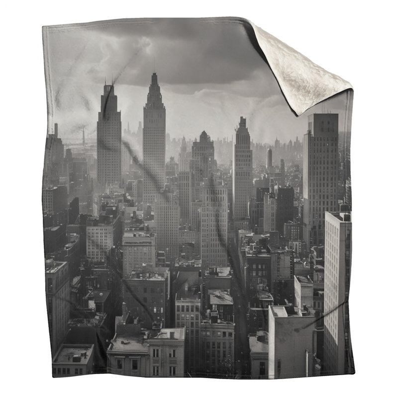 Couvertures New York City Skyline, 60 po L x 80 po H