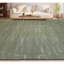 Hand Knotted Area Rug in Olive And Green-740991240