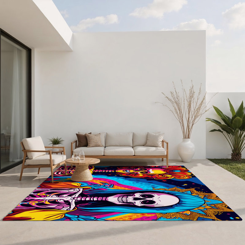 Starlight Splash Indoor And Outdoor Area Rug, Rectangle 9' x 12'