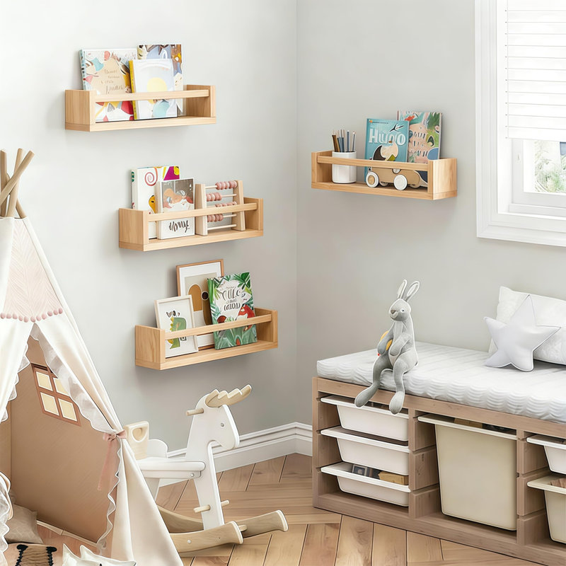 9cm H x 42cm W Pine Bookcase